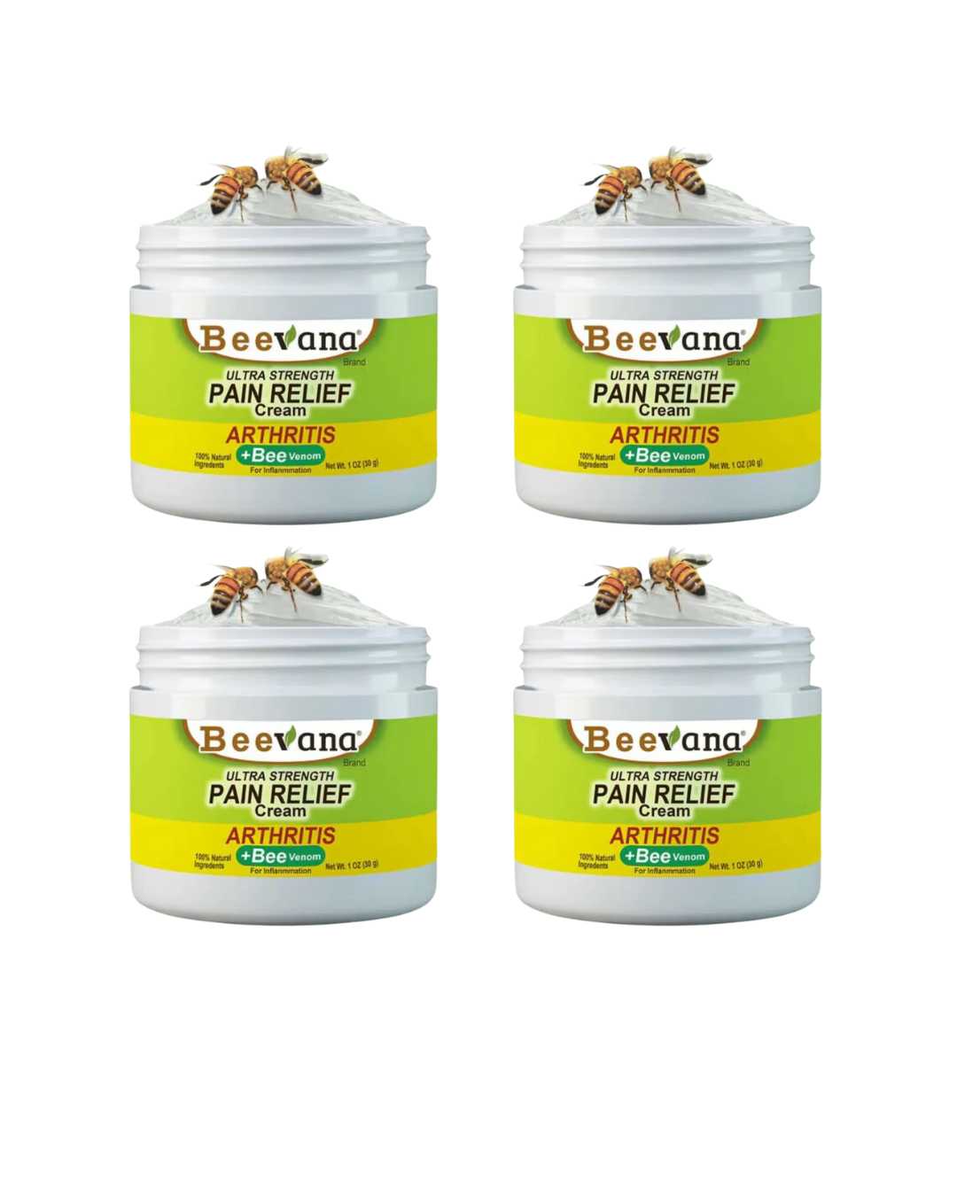(x4) Cremas Veneno de abejas Beevana